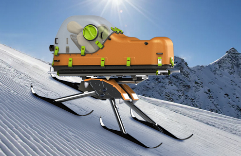 Snow ambulance: snow rescue