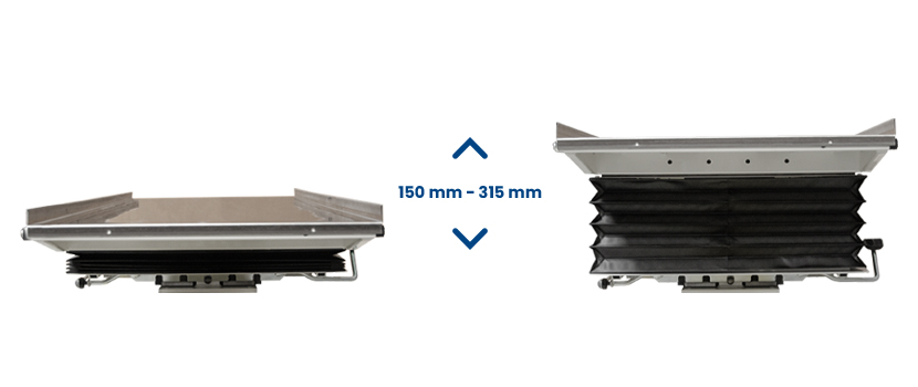 altezza-rigida-regolabile-eden-bs8-da-150-a-315-mm