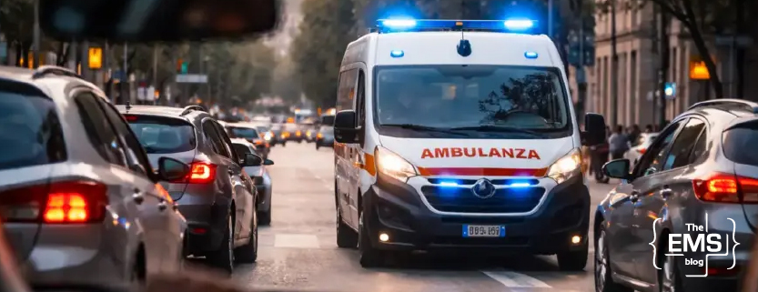italian-ambulance-with-flashing-blue-lights-making-its-way-through-city-traffic